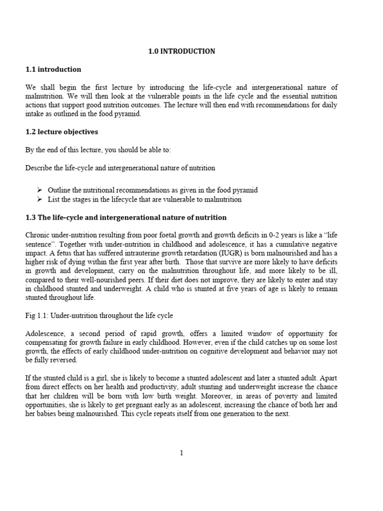 NUTRITION THROUGH THE LIFE CYCLE PDF visual data 8