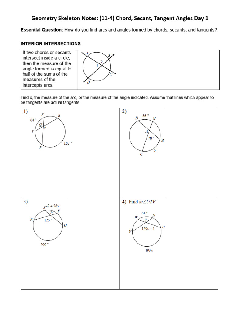 11 4 Notes Pdf Science Mathematics