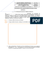 Declaracion Jurada Conflicto Intereses 071222