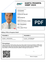 Kartu Peserta SNBP 2024: 424646091 Cholilus Salam 0041444579 Smks Miftahul Huda Kab. Bangkalan Prov. Jawa Timur