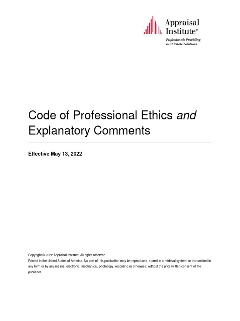 CPE PDF Real Estate Appraisal Professional Ethics