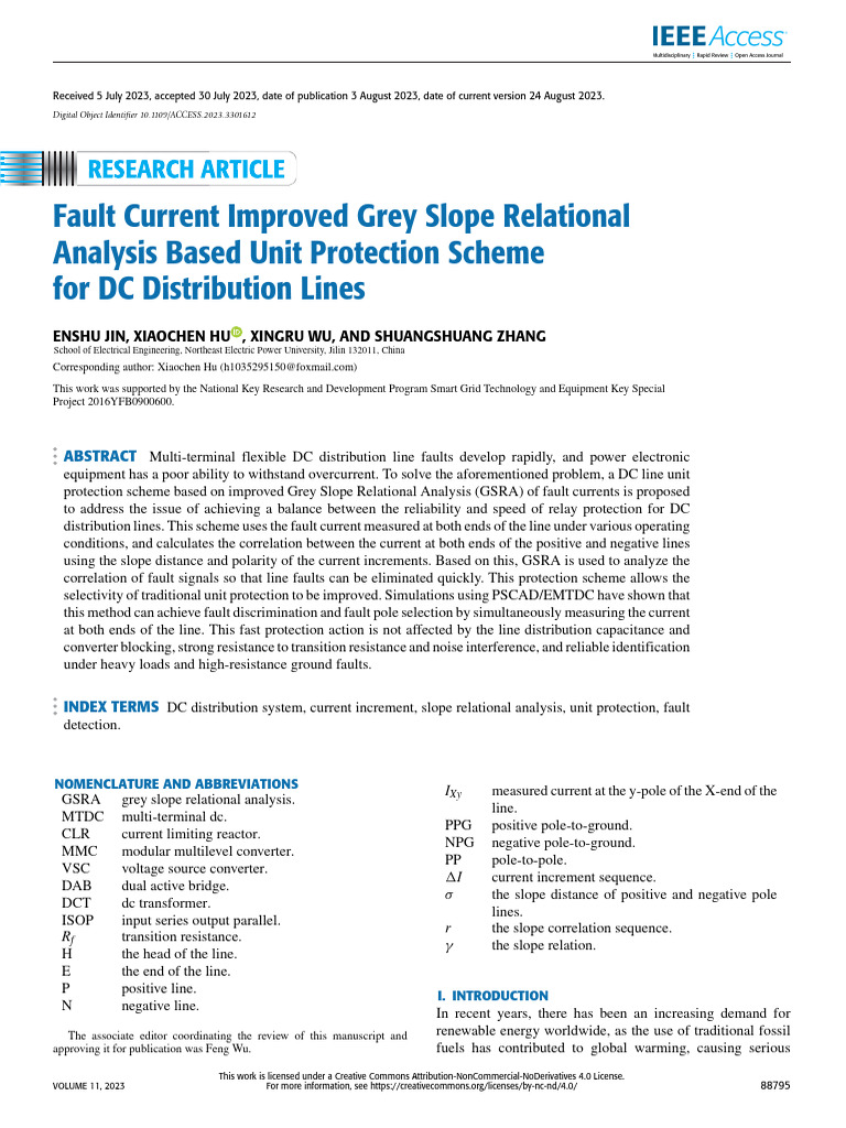 11 - 2023 - Fault Current Improved Grey Slope Relational Analysis Based ...