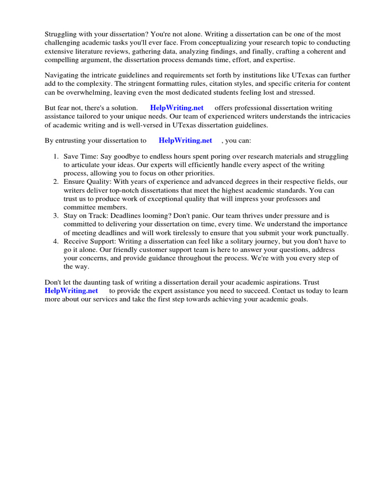 Utexas Dissertation Guidelines Pdf Thesis Methodology