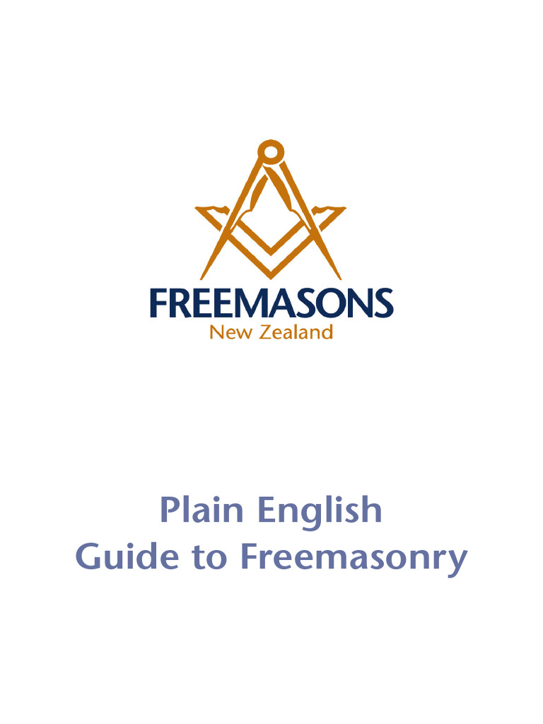 Anonymous A Plain English Guide To Freemasonry Pdf