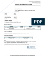 Calibracion Megohmetro Metrel Mi3200 Select Company S.A.C