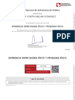 Certificado DIFERENCIA ENTRE DILEMA Y PROBLEMA ETICO - DEIBBY MILLAN