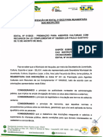 Retificacao de Edital 012023 para Reabertura Das Inscricoes