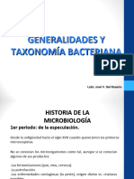 Generalidades y Taxonomía Bacteriana