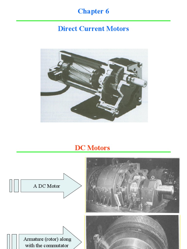 DC Motors PDF Electric Motor Force