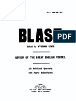 Blast1 Extracts - Vorticist Manifesto