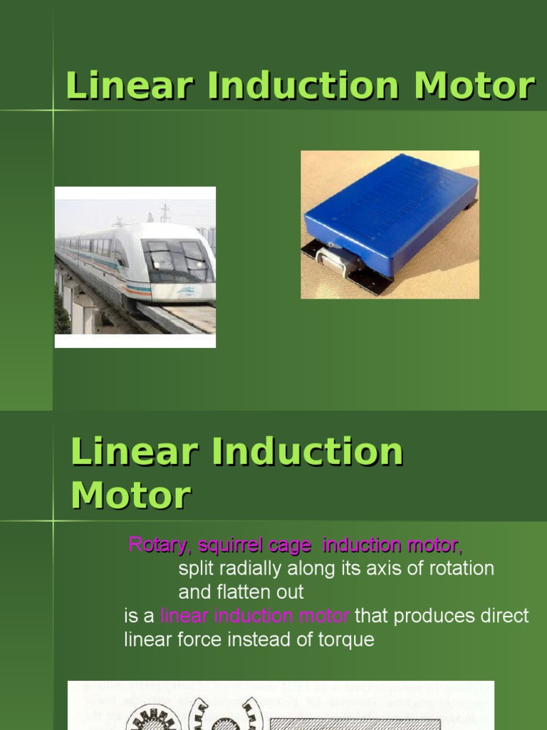 Linear Induction Motor PDF Electric Motor Rotation Around A Fixed
