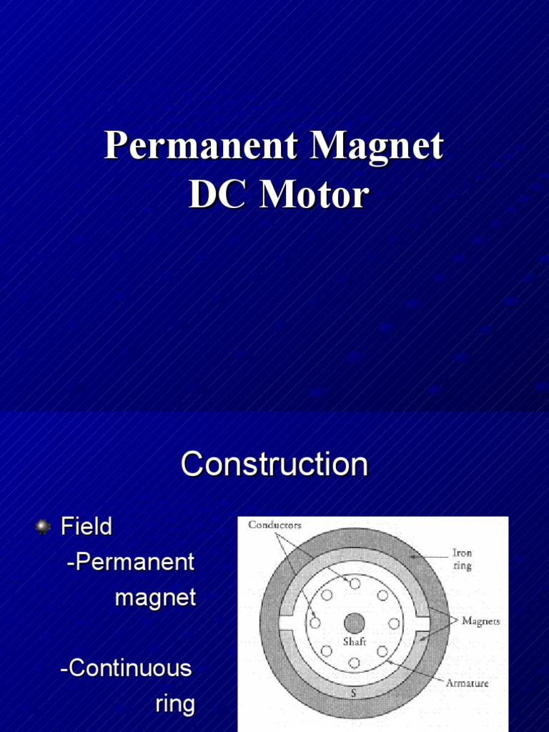 Permanent Magnet DC Motor | PDF | Magnet | Electromagnetism