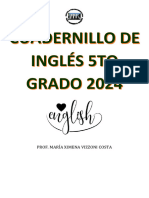 Cuadernillo 5to Grado Inglés