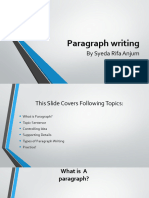 [Lecture - 9] Paragraph Writing