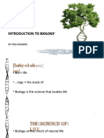 [Lecture - 1] Introduction to Biology