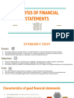 4 Analysis of Financial Statements