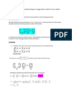 Persamaan Linear Dua Variabel Dengan Menggunakan Matriks Invers Adalah Sebagai Berikut