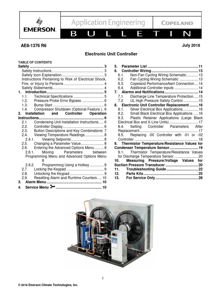 Electronic unit controller application engineering bulletin ac pdf