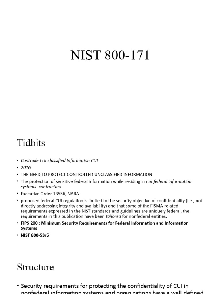 Nist 800 171 Pdf Security Computer Security