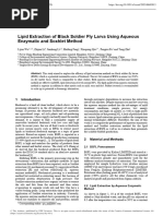 Lipid Extraction of Black Soldier Fly Larva Using