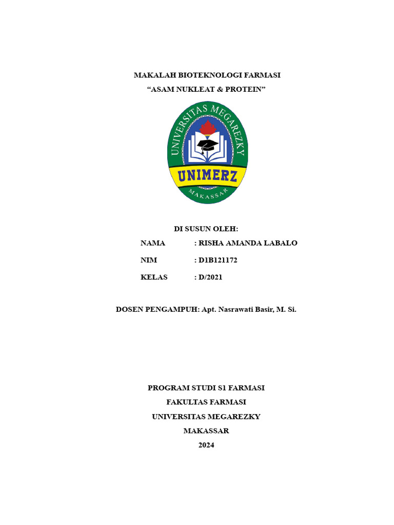 Asam Nukleat dan Protein dalam Bioteknologi | PDF | Sains & Matematika