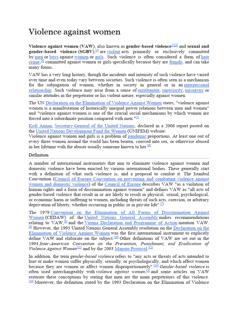 Understanding Violence Against Women | PDF | Violence Against Women ...