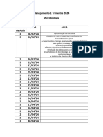 Planejamento de Aula Microbiologia