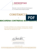 Constancia Curso Cohesión Social