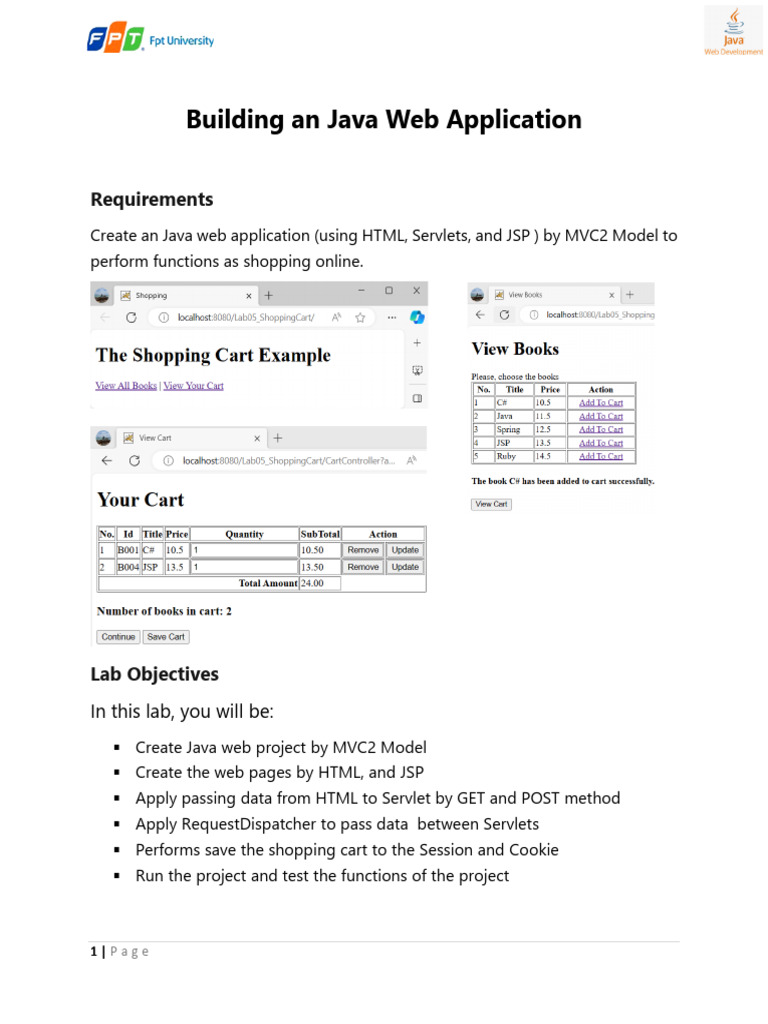 Lab_ShoppingCartMVC2 | PDF
