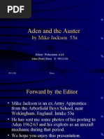 Aden and the Auster (Final Draft in Sound)