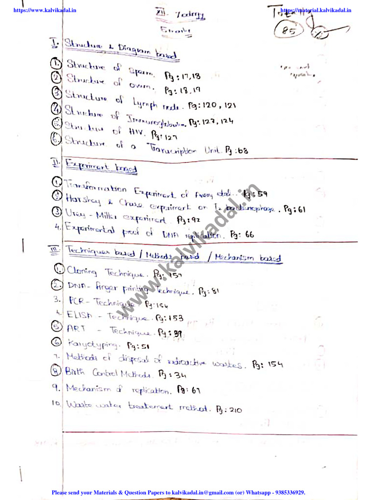 Zoology Important Questions And Answers Pdf 2024