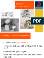 K29 (NĂM HỌC 2023-2024) : Tạo Hình 1