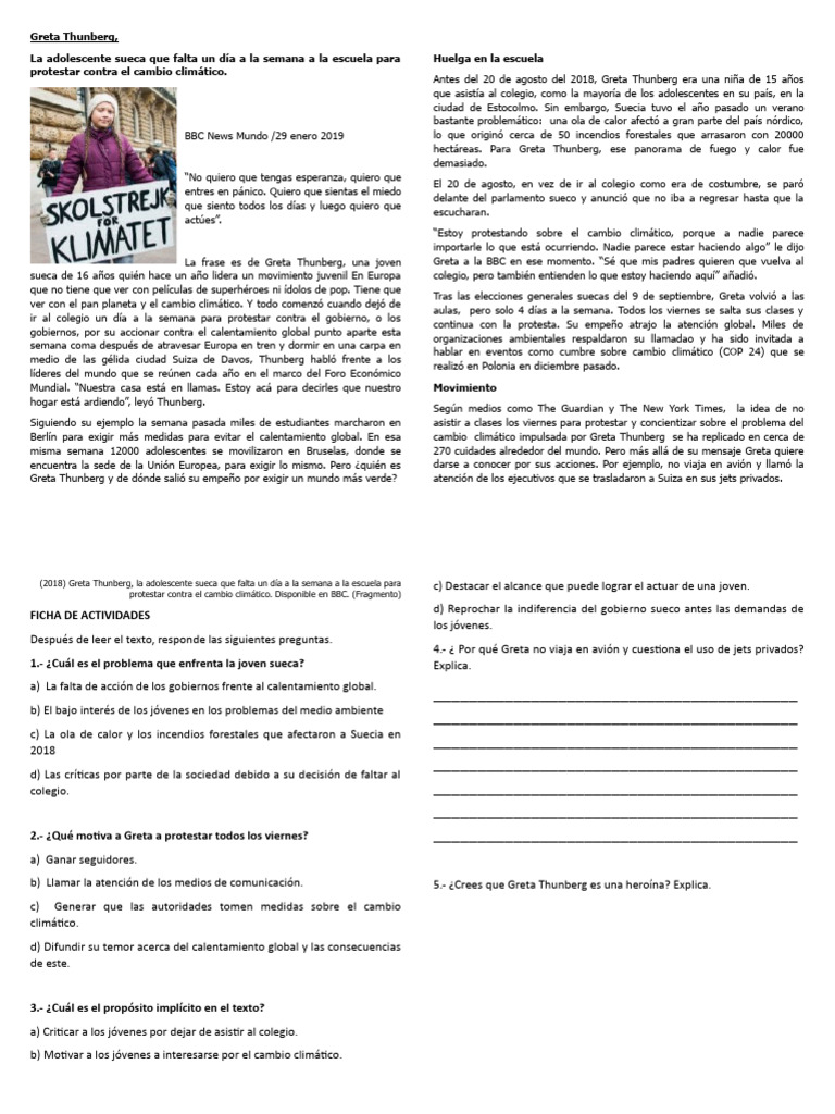 Greta Thunberg | PDF