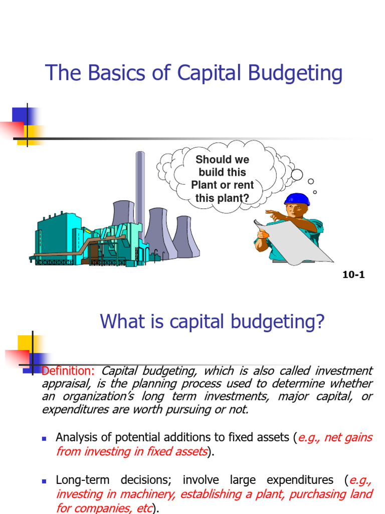 ch10 - The Basics of Capital Budgeting | PDF | Capital Budgeting | Net ...