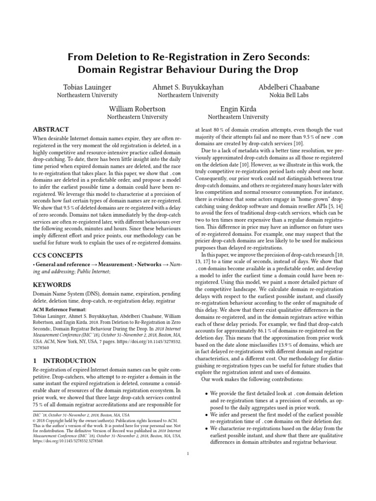 2 From Deletion To Re Registration in Zero Seconds Domain Registrar ...