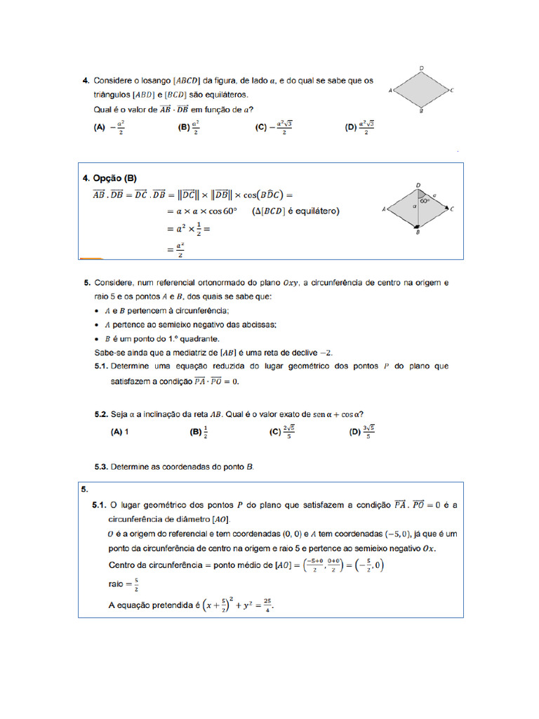 11º Ano Ficha Matemática | PDF