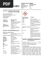 Roundup Herbicide Safety Data Sheet | PDF | Toxicity | Occupational ...