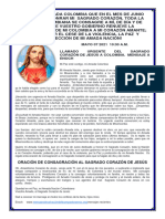 2021 - 05 Oración Sagrado Corazón A Colombia