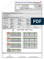 Informe Final de Actividades: Fabricación de Equipos Industriales Mantenimiento E Instalaciones