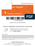 Voucher - Courtesy Ticket