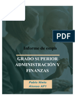 Informe Laboral Administración y Finanzas