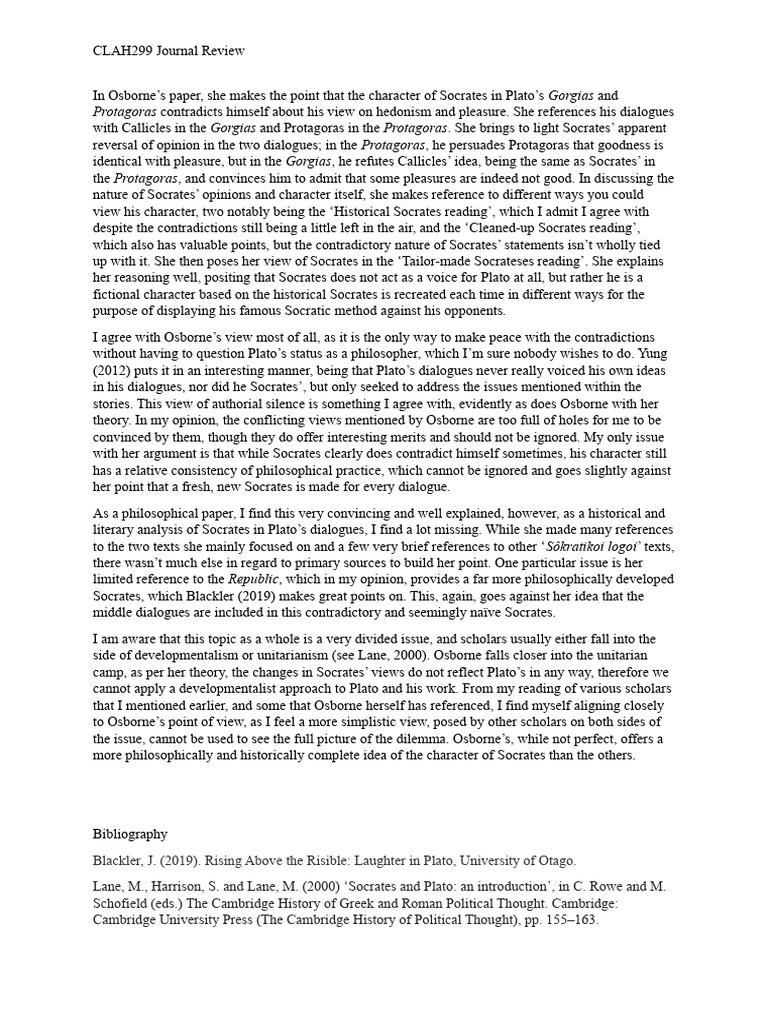 Socratic Contradictions in Plato's Dialogues | PDF | Socrates | Plato