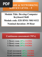 HNS L-5 Develop Computer Keyboard Skill