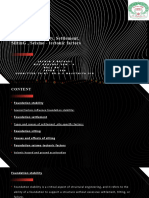 Foundation Stability, Settlement, Silting, Seismo-Tectonic Factors Reference Name