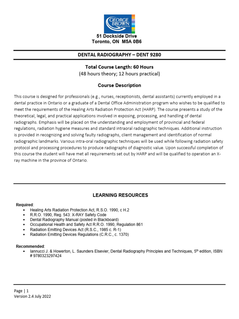 HARP Certification Course Overview | PDF | X Ray | Radiography