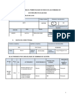 Hoja de Ruta para El Primer Bloque de Inicio de Las Semanas de Gestión Año Escolar 2024