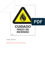 Placas Codigo Risco de Incendio 1