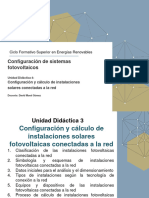 UD 4. Configuración y Cálculo de Instalaciones Fotovoltaicas Conectadas A La Red