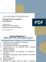 UD 5. Selección de Estructuras de Instalaciones Solares Fotovoltaicas