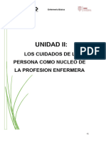 Unidad Ii Los Cuidados de La Persona Como Núcleo de La Profesion Enfermera